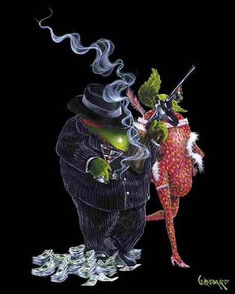 " GANGSTER LOVE " Michael Godard " GANGSTER LOVE "
Michael Godard signed and numbered giclee canvas